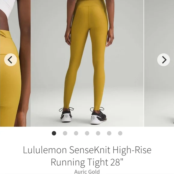 Lululemon SenseKnit High-Rise Running Tight 28" Auric Gold - Picture 1 of 7
